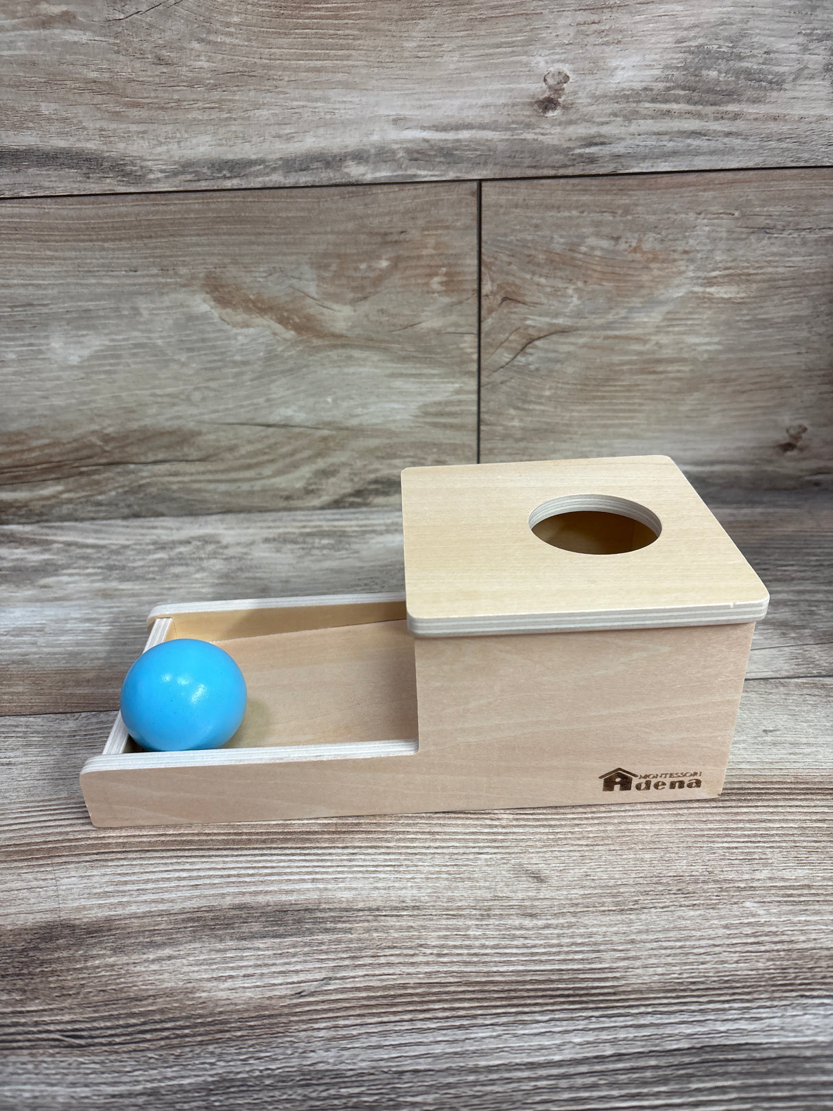 Adena Montessori Wooden Object Permanence Box