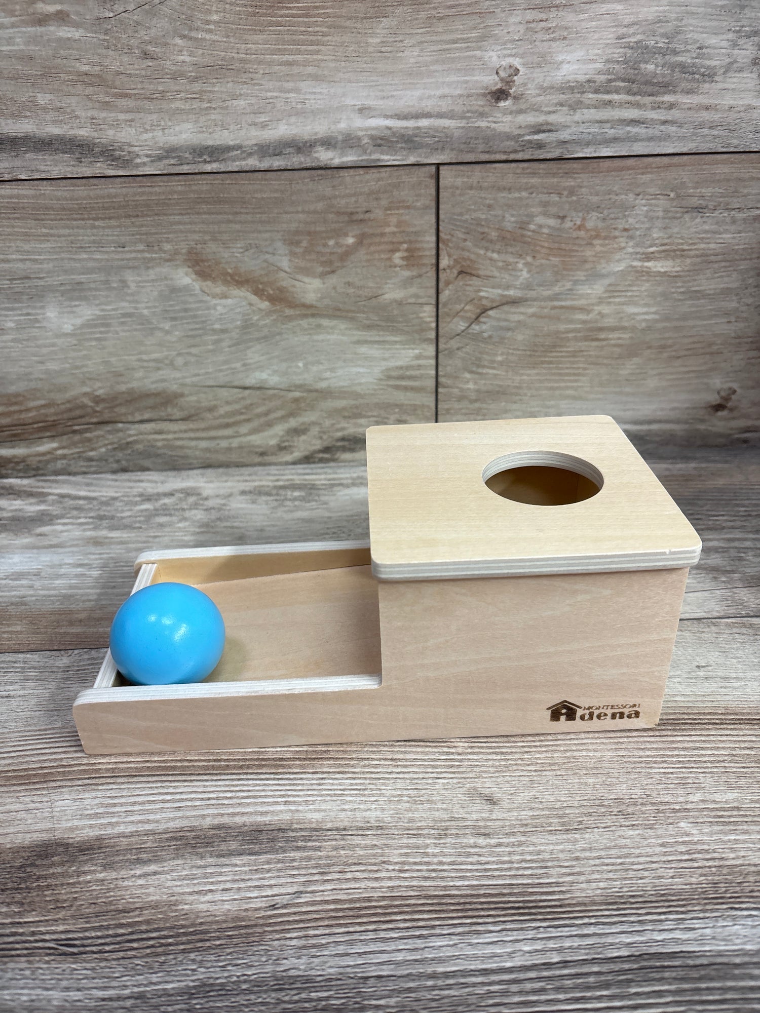 Adena Montessori Wooden Object Permanence Box