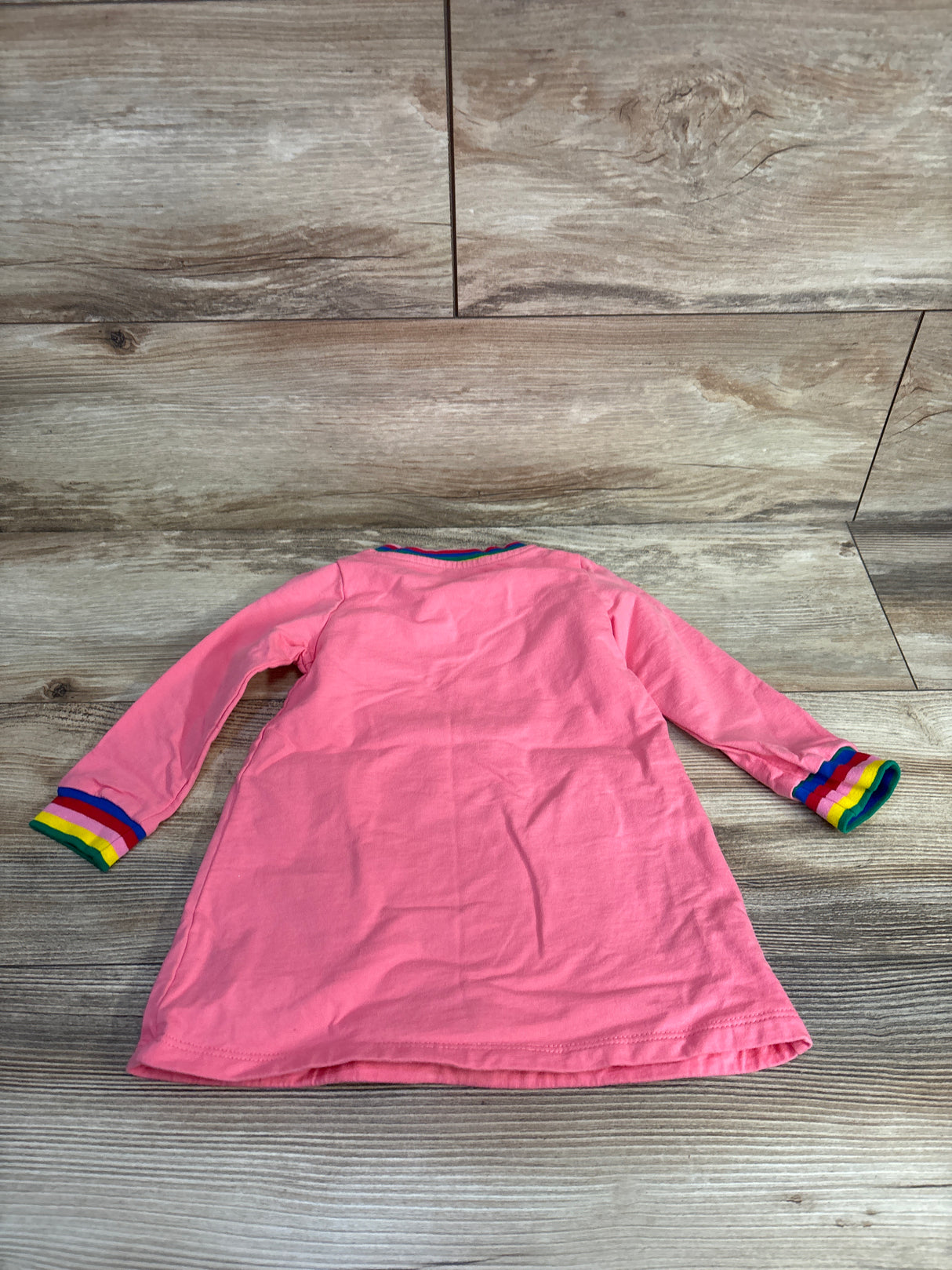 Applique Short Sleeve Dress Pink sz 2T