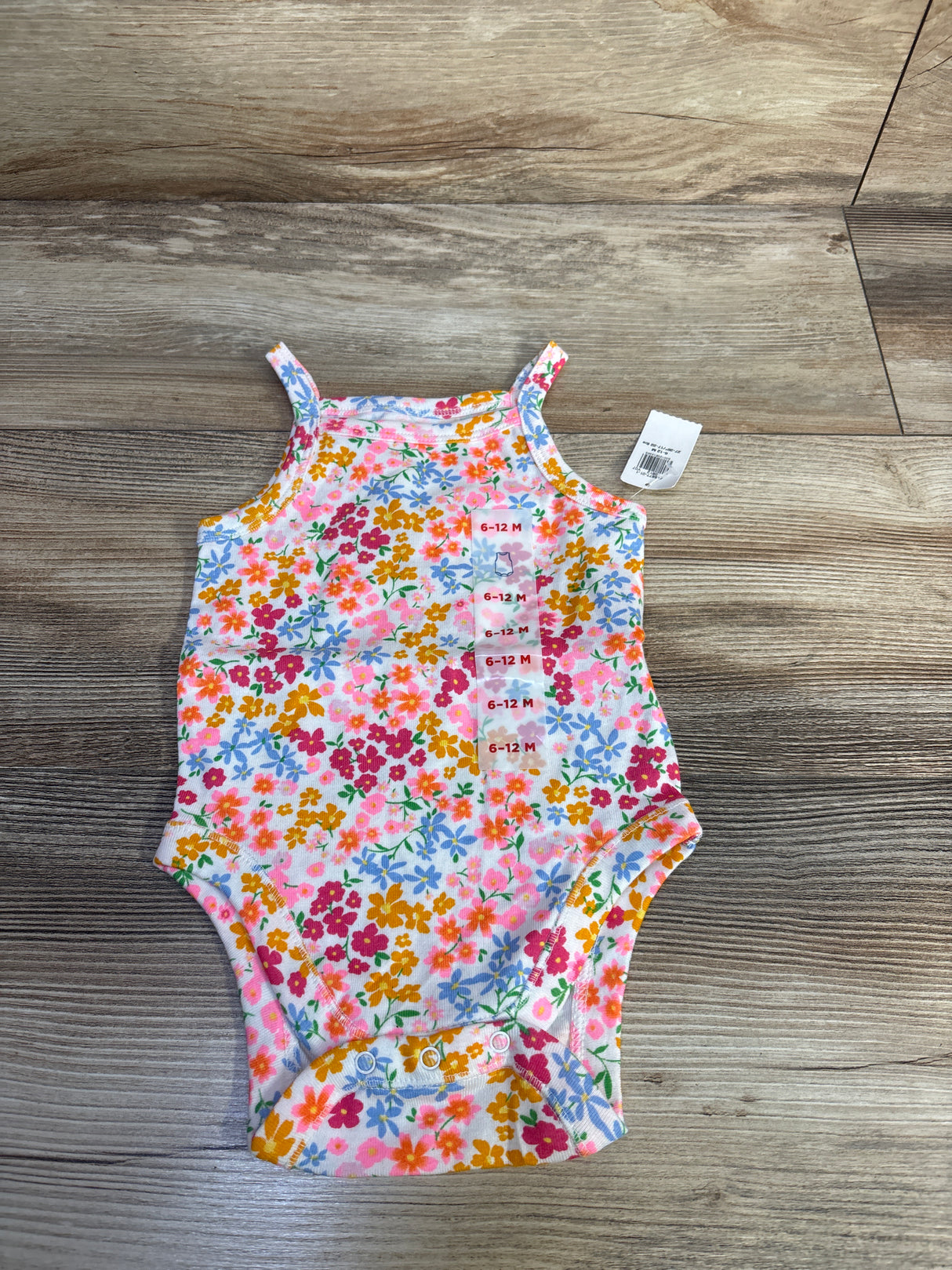 NEW Old Navy Floral Tank Bodysuit White sz 6-12m