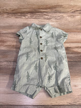 Child Of Mine Alligator Polo Romper Green sz 0-3m