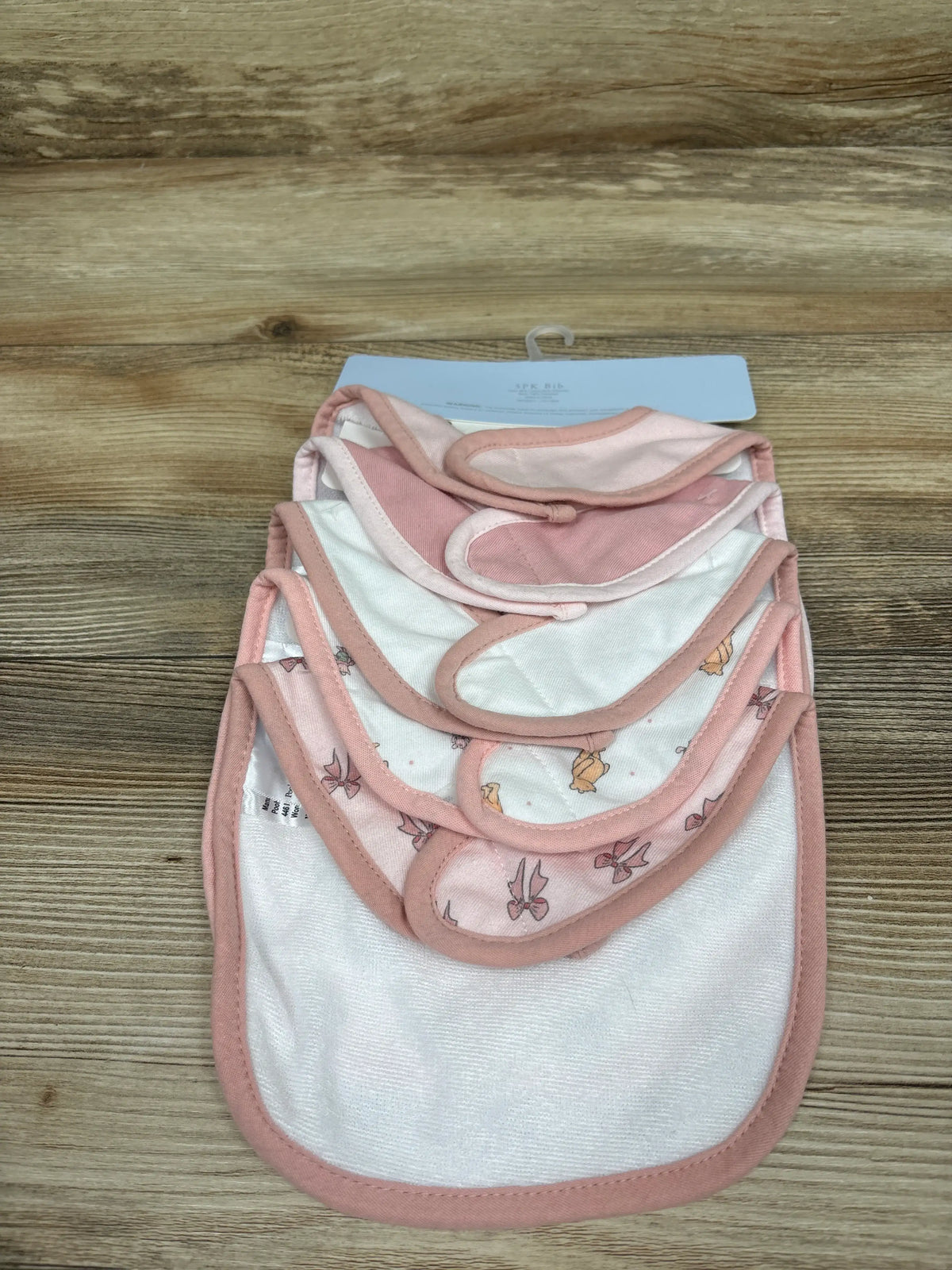 NEW Pooh Bear Collection 5pk Bibs Pink