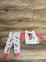 Rudolph The Red Nose Reindeer 2pc Pajama Set White sz 12m