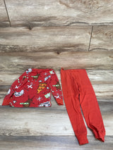 H&M 2pc Christmas Pajama Set Red sz 5/6 - Me n Mommy To Be