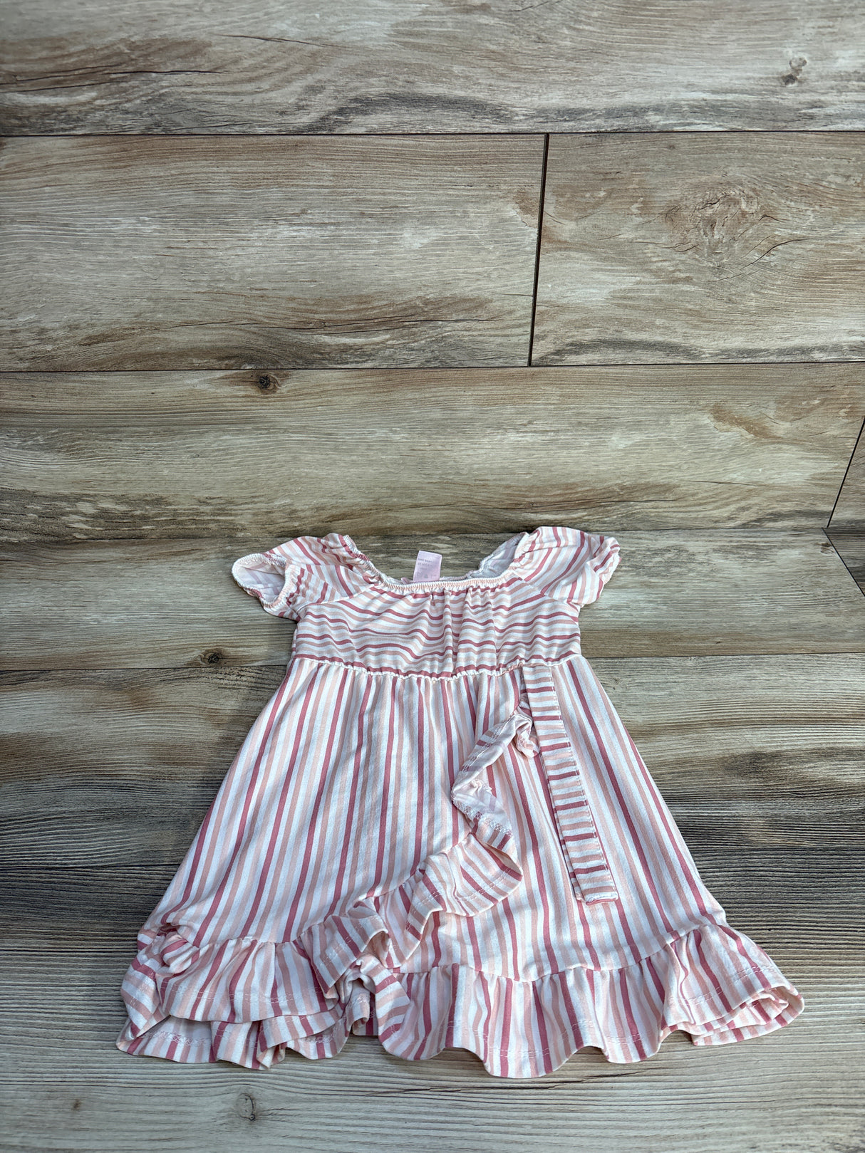 Emma & Elsa Striped Smocked Dress sz 3T
