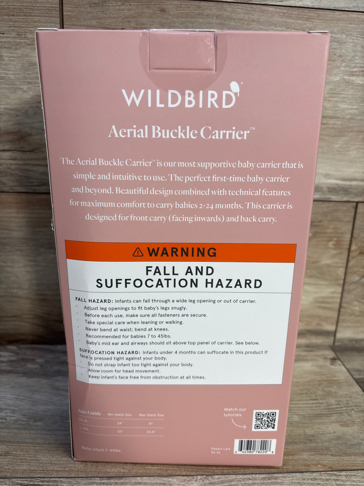 NEW Wildbird Aerial Carrier in Desert Lark sz XS-XL