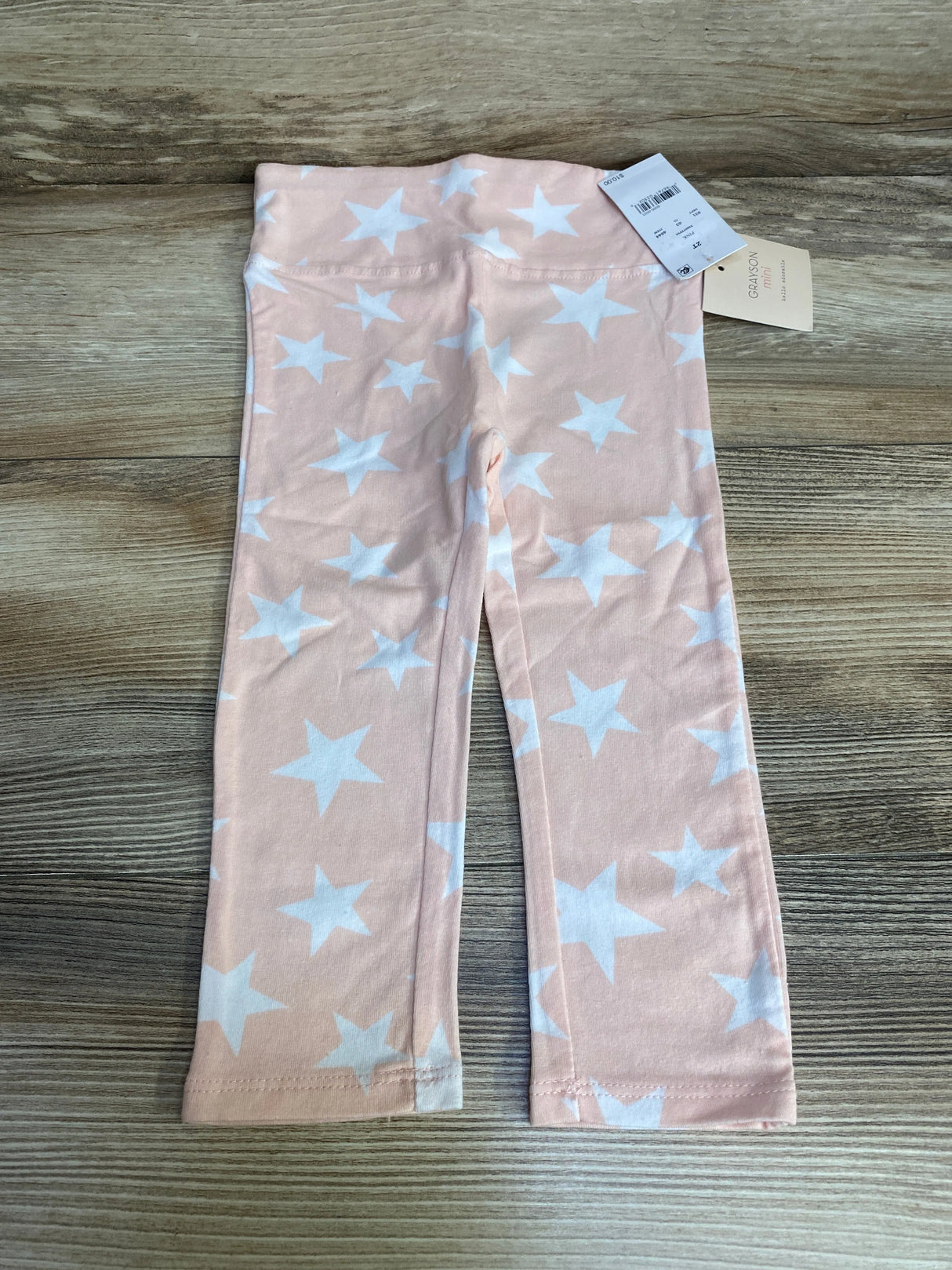 NEW Grayson Mini Star Print Leggings Pink sz 2T