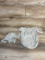 NEW Just One You 2pc Floral Romper & Sunhat White sz 9m