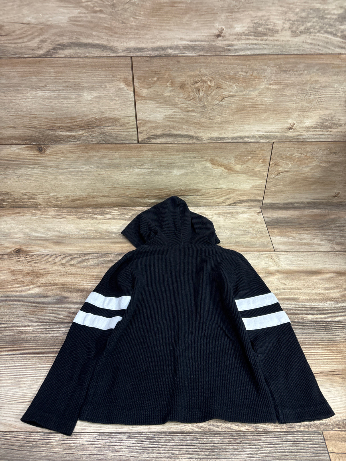 True Religion Hooded Waffle Knit Shirt Black sz 3T