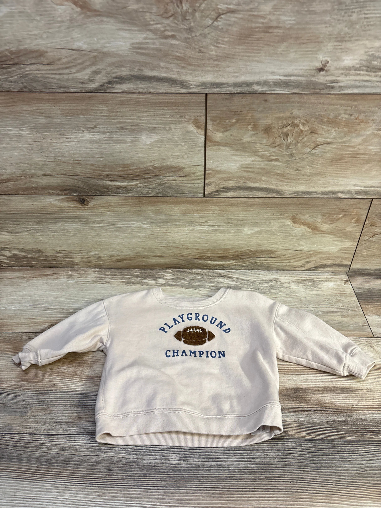 Carter's Playground Champion Football Sweatshirt Beige sz 9m