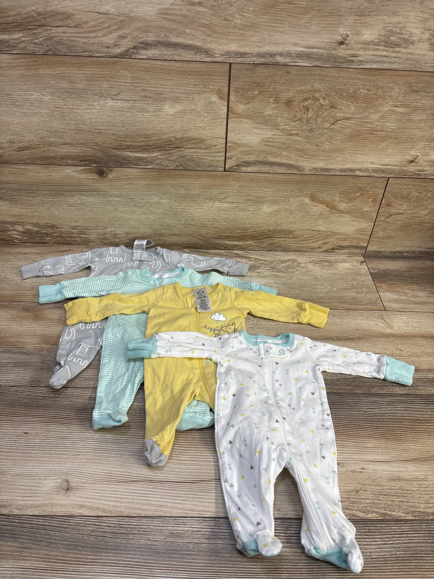Gerber 4pk Sleep 'N Play Sleepers White sz Preemie