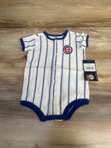 NEW MLB Chicago Cubs Pinstripe Power Hitter Romper sz 6-9m