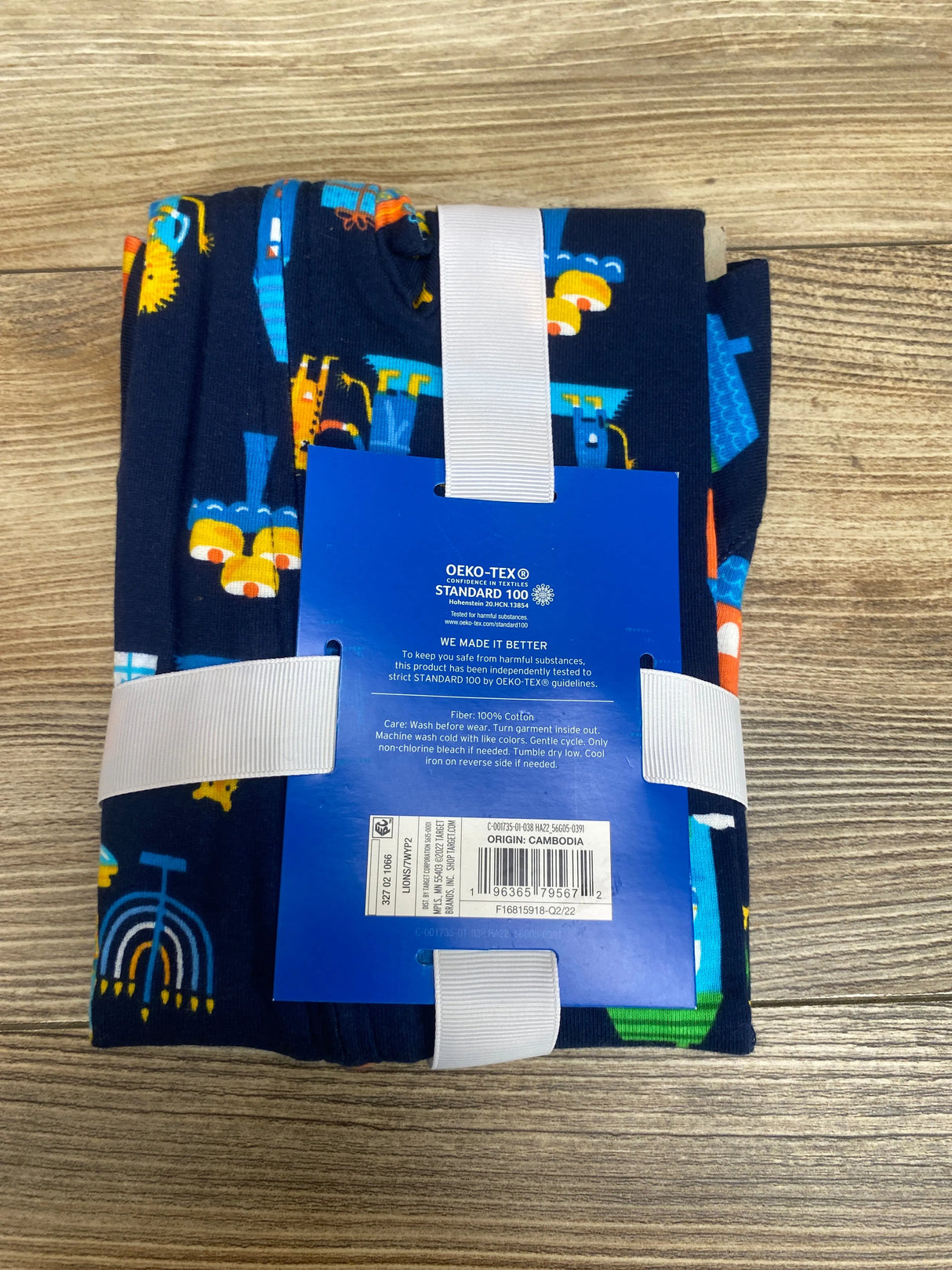 NEW Wondershop Hanukkah Sleeper Lions Navy sz 3-6m