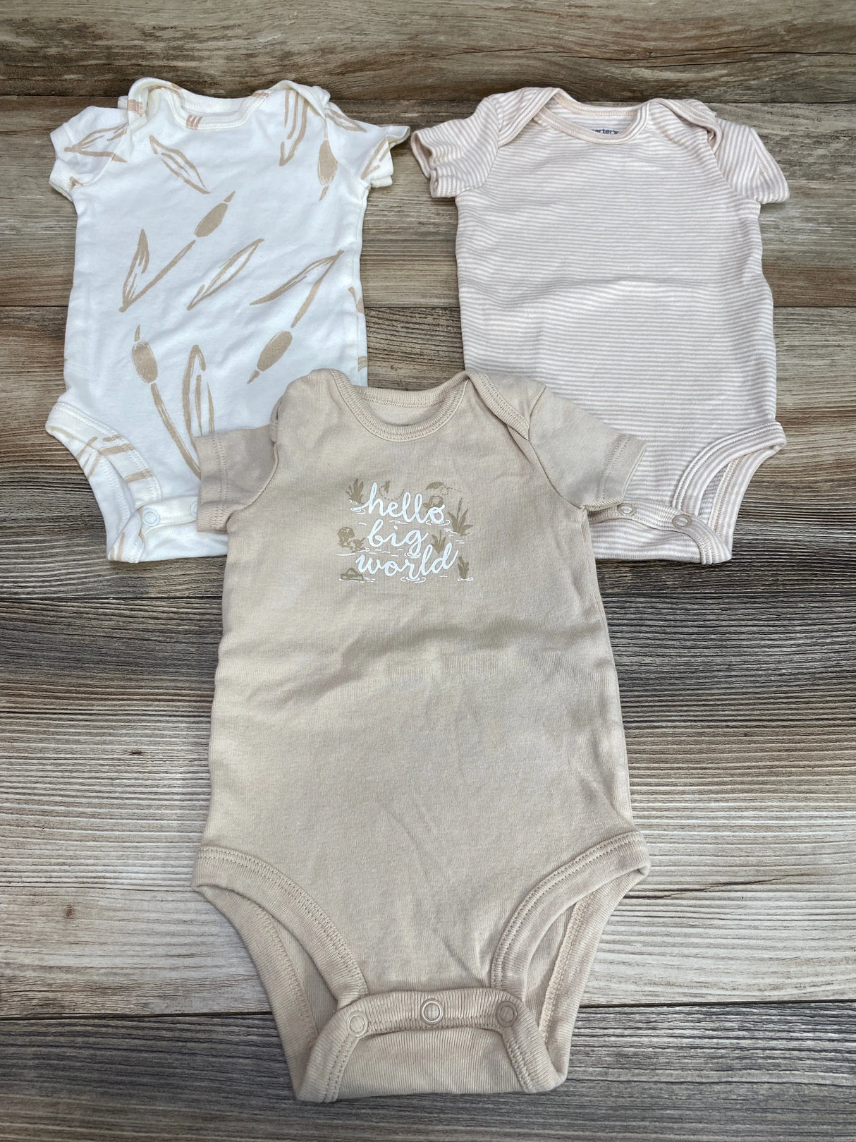 Carter's 3pk Bodysuits White sz 3m