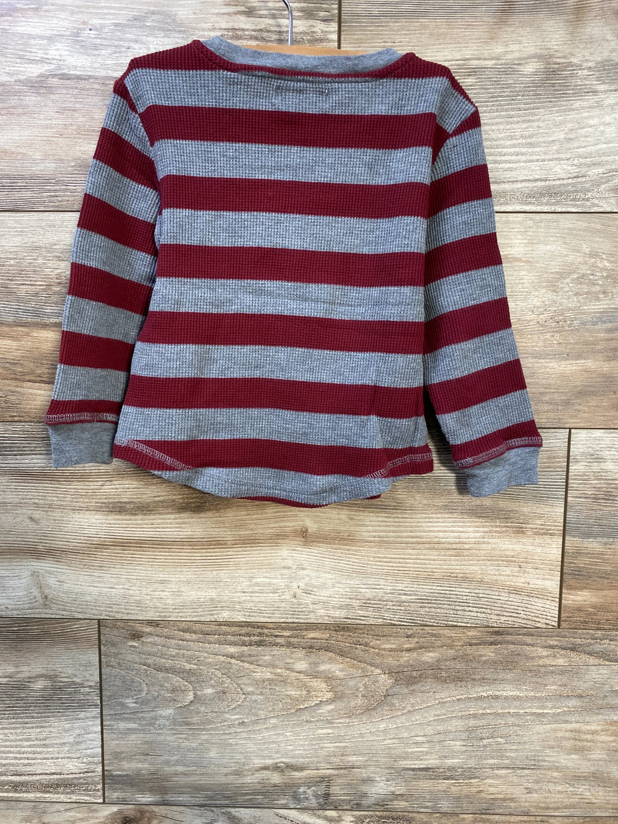 Epic Threads Thermal Striped Shirt Grey sz 4T