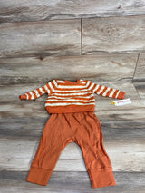 NEW Cat & Jack Quilted Shirt & Bottoms Set Rust sz 6-9m
