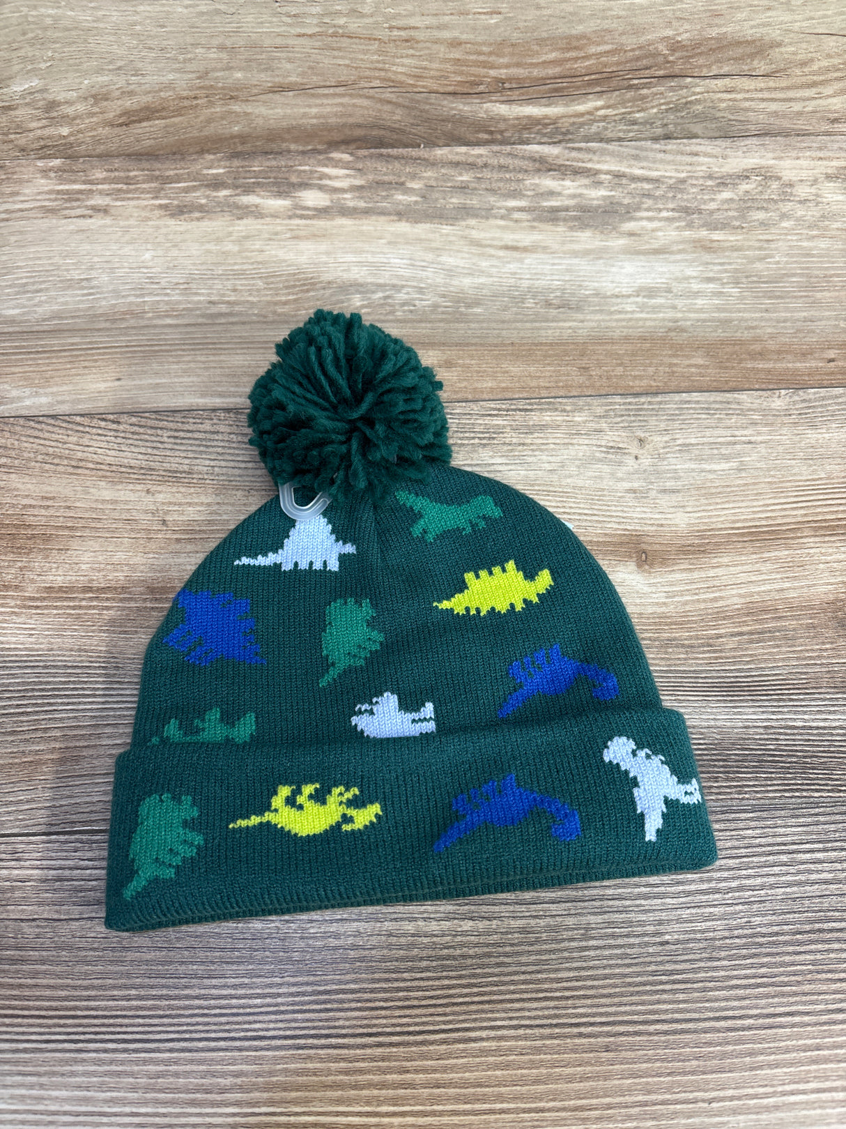 NEW Cat & Jack Knit Dino Beanie, Green sz 12-24m