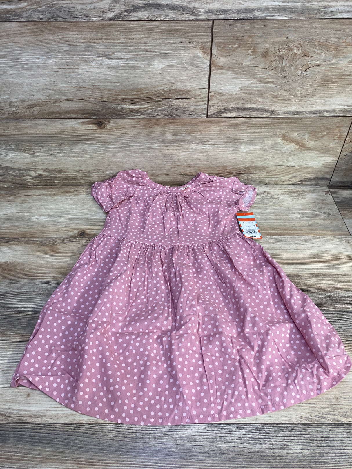 NEW Cat & Jack Polka Dot Dress Pink sz 5T