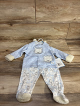 NEW Little Joy Long Sleeve 4pc Set Blue sz 3-6m