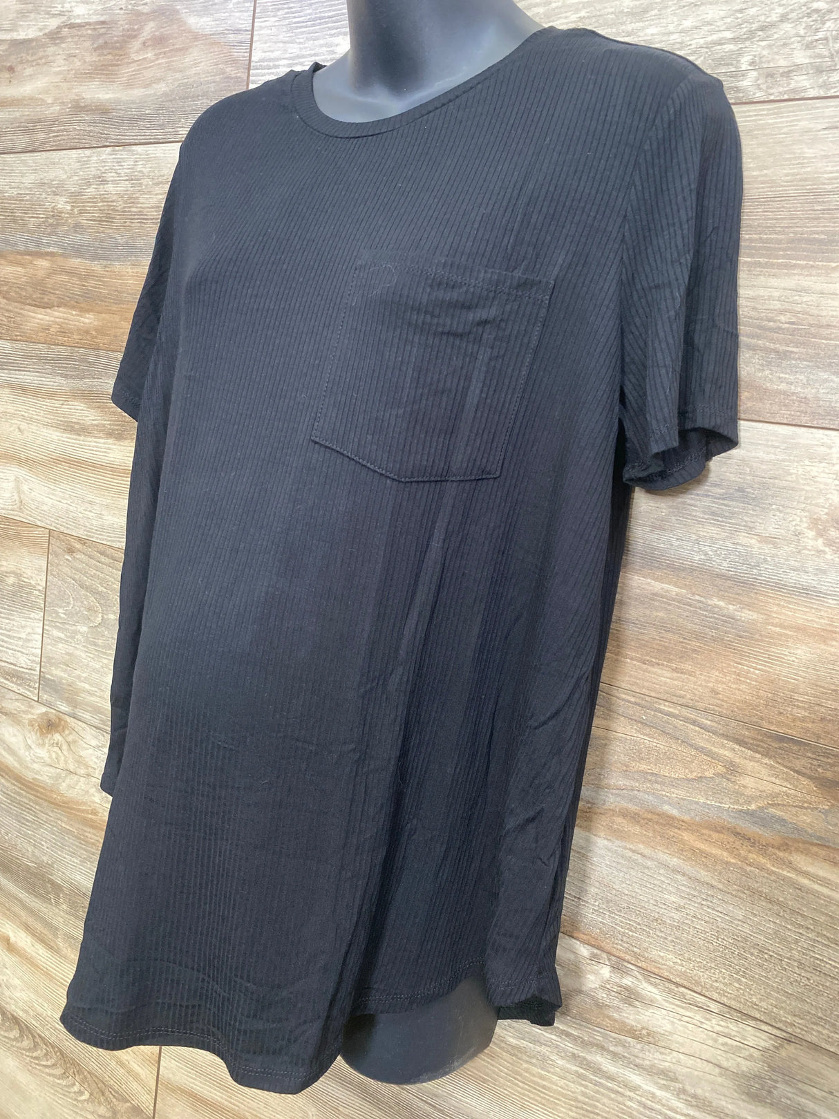 Destination Maternity Pocket Shirt Black sz XL