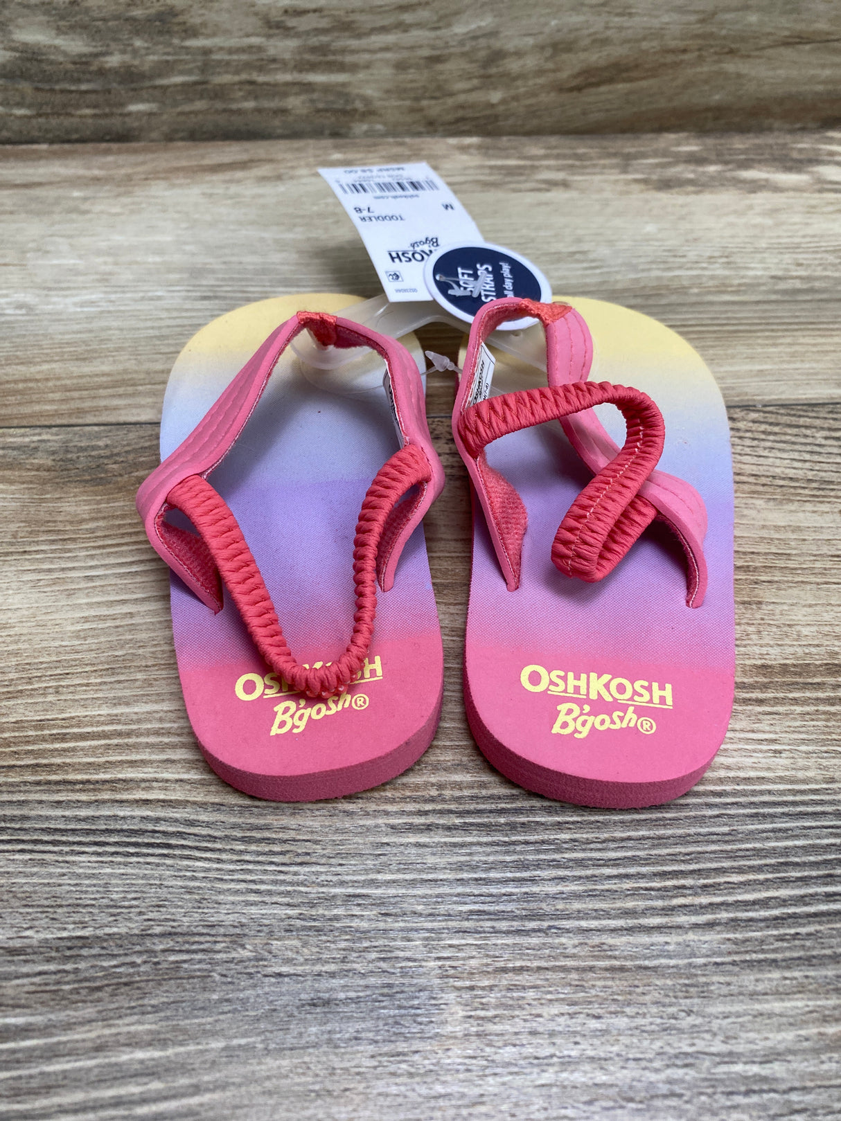 NEW OshKosh Classic Flip Flop Pink Sz 7c/8c