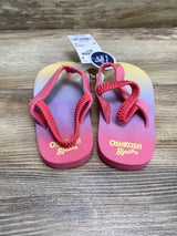 NEW OshKosh Classic Flip Flop Pink Sz 7c/8c