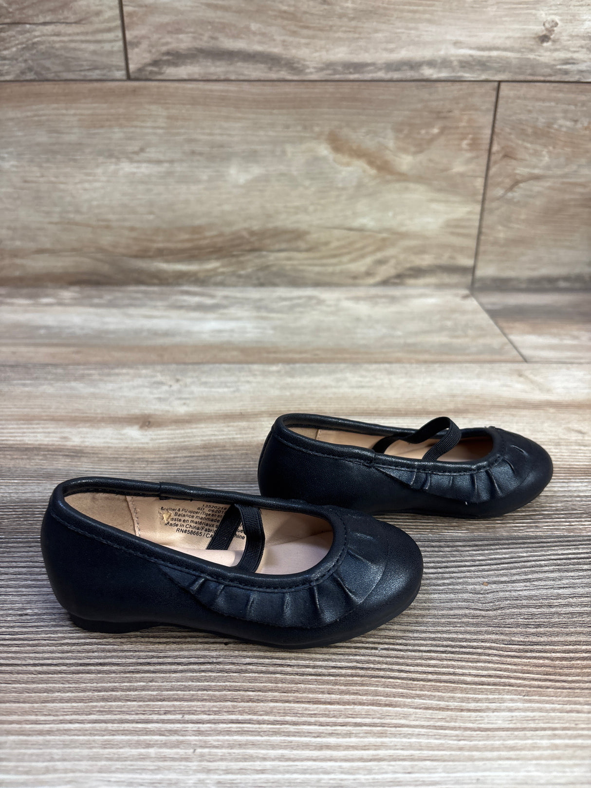 Harper Canyon Mary Jane Flats Black sz 6c