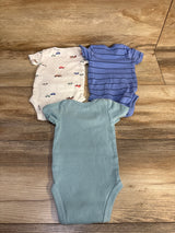 Just One You 3pk Bodysuits Blue sz Newborn