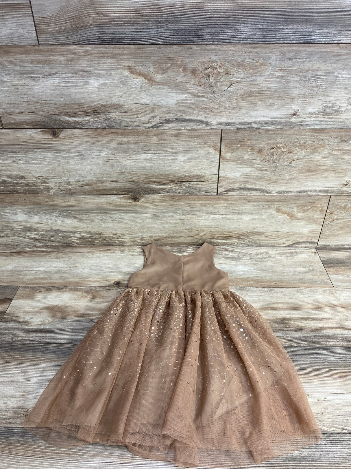H&M Lace Tulle Sequin Dress Bronze sz 3T