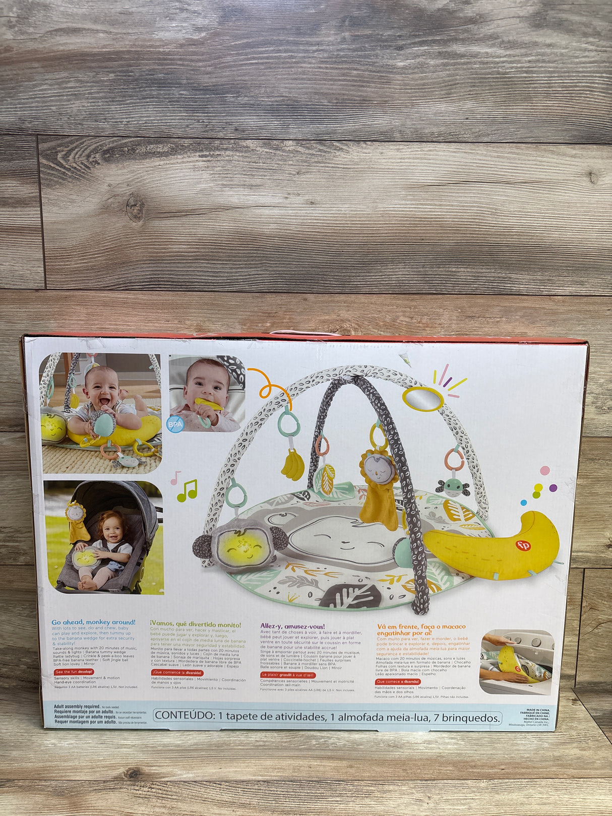 NEW Fisher Price Snugamonkey Go Bananas Activity Gym