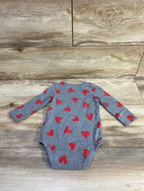 Carter's Heart Print Bodysuit Grey sz 9m