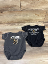 NHL 2pk Golden Knights Bodysuit Grey sz 0/3m