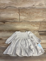 NEW Cat & Jack 2pc  Waffle Knit Dress & Bloomers Oatmeal sz 12m