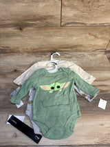NEW Star Wars 3pk Long Sleeve Bodysuits sz 0-3m