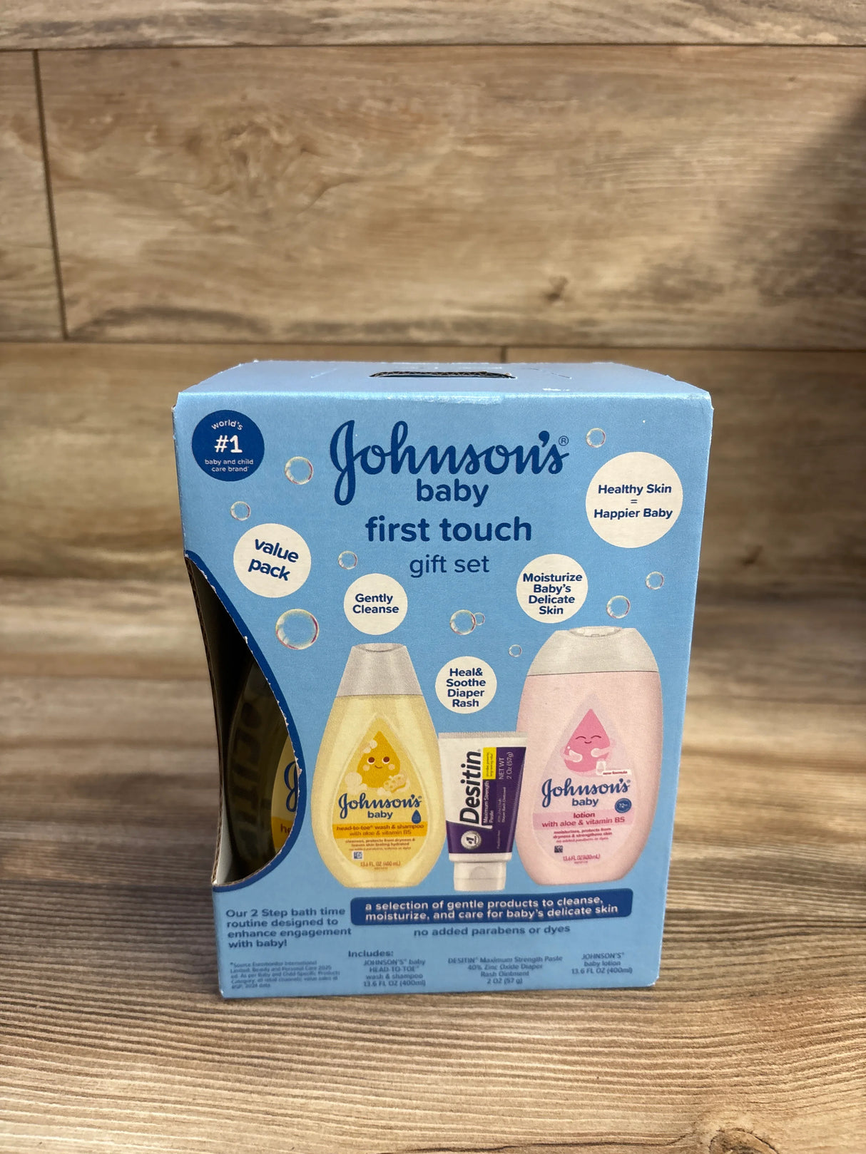 NEW Johnson's Baby First Touch Gift Set 3pc