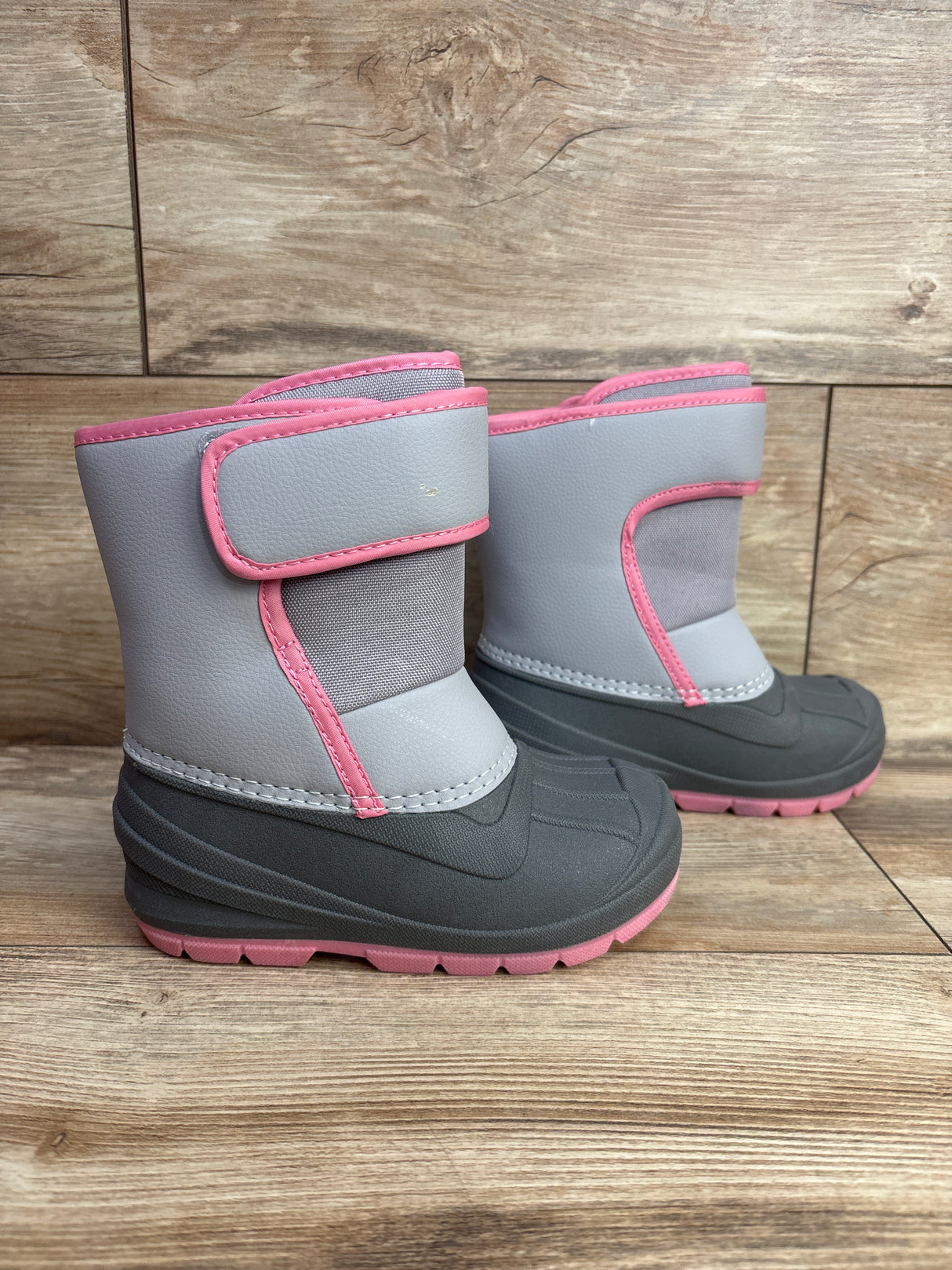 NWOT Cat & Jack Lenny Winter Snow Boots Grey sz 9c