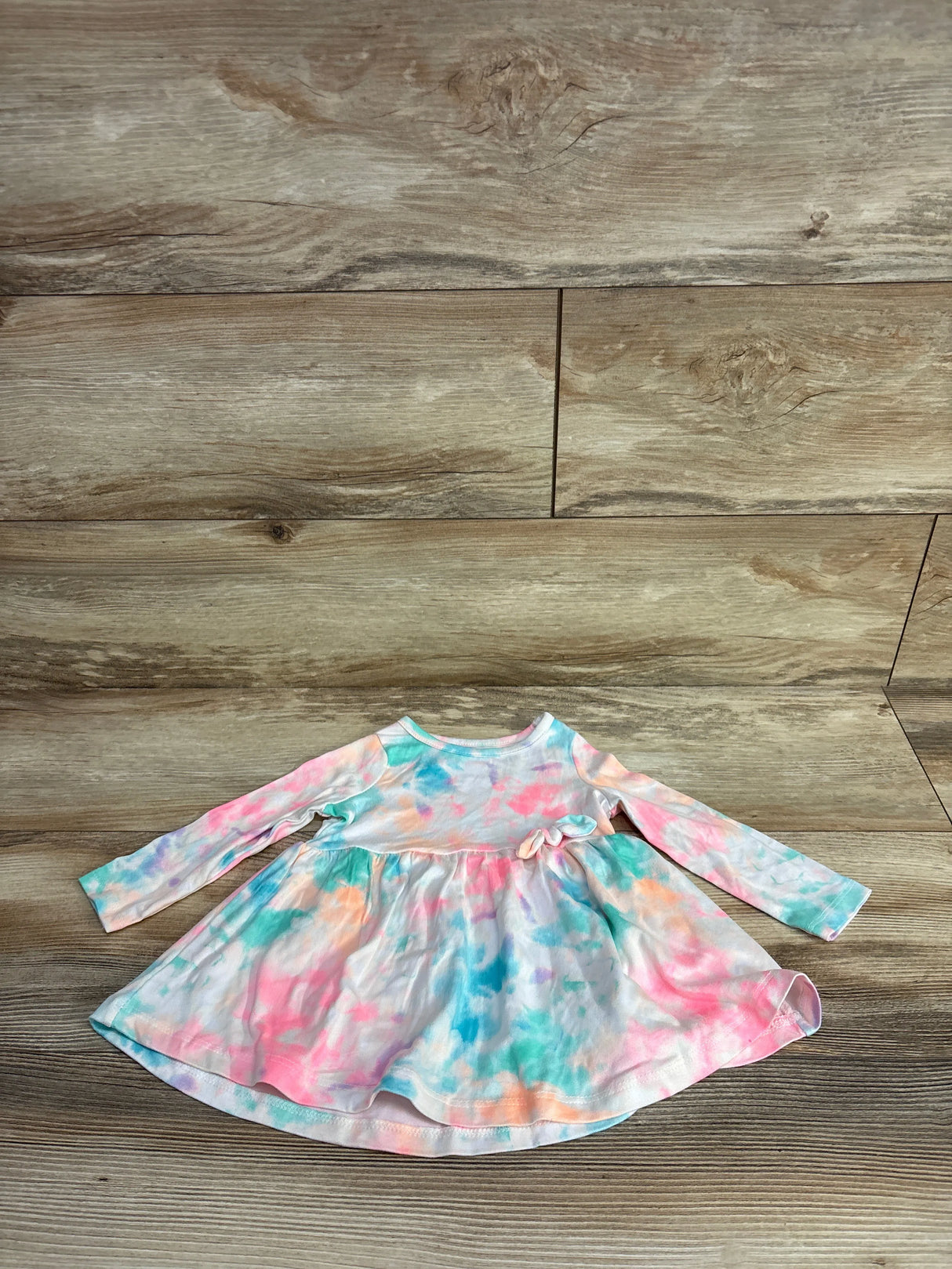 Free Style Tie-Dye Peplum Top White sz 12m