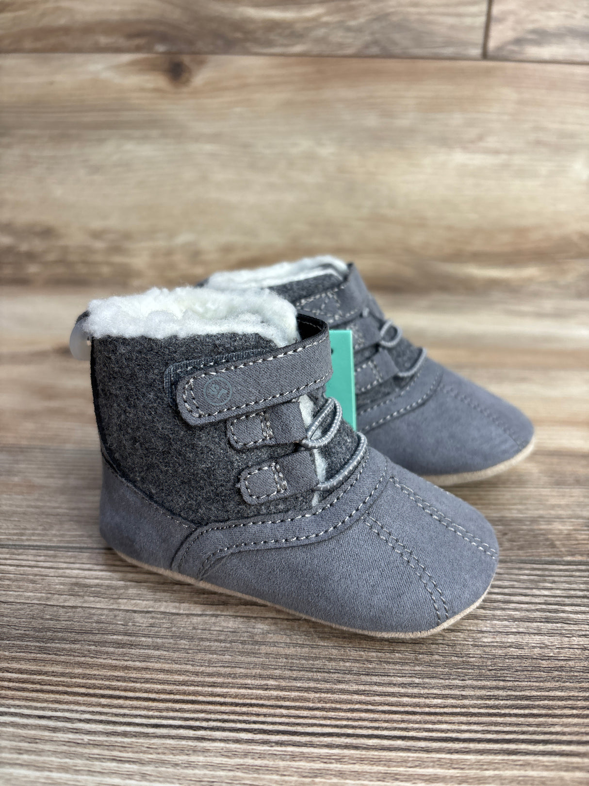 NEW Surprize by Stride Rite Crispin Boots Grey sz 4/5c