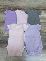 Carter's 5pk Bodysuits Purple sz Preemie