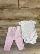 Simple Joys 2pc Bodysuit & Pants Set White sz 3-6m