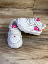 Nike Force 1 EasyOn White Laser Fushia sz 5.5c