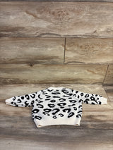 Snow Leopard Knit Cardigan Ivory sz 12m