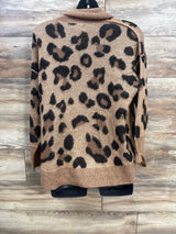Motherhood Maternity Leopard Print Sweater Brown sz Medium - Me n Mommy To Be