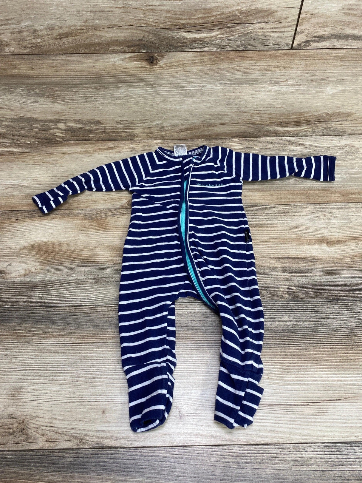 Bonds Striped Wondersuit Navy sz 0-3m