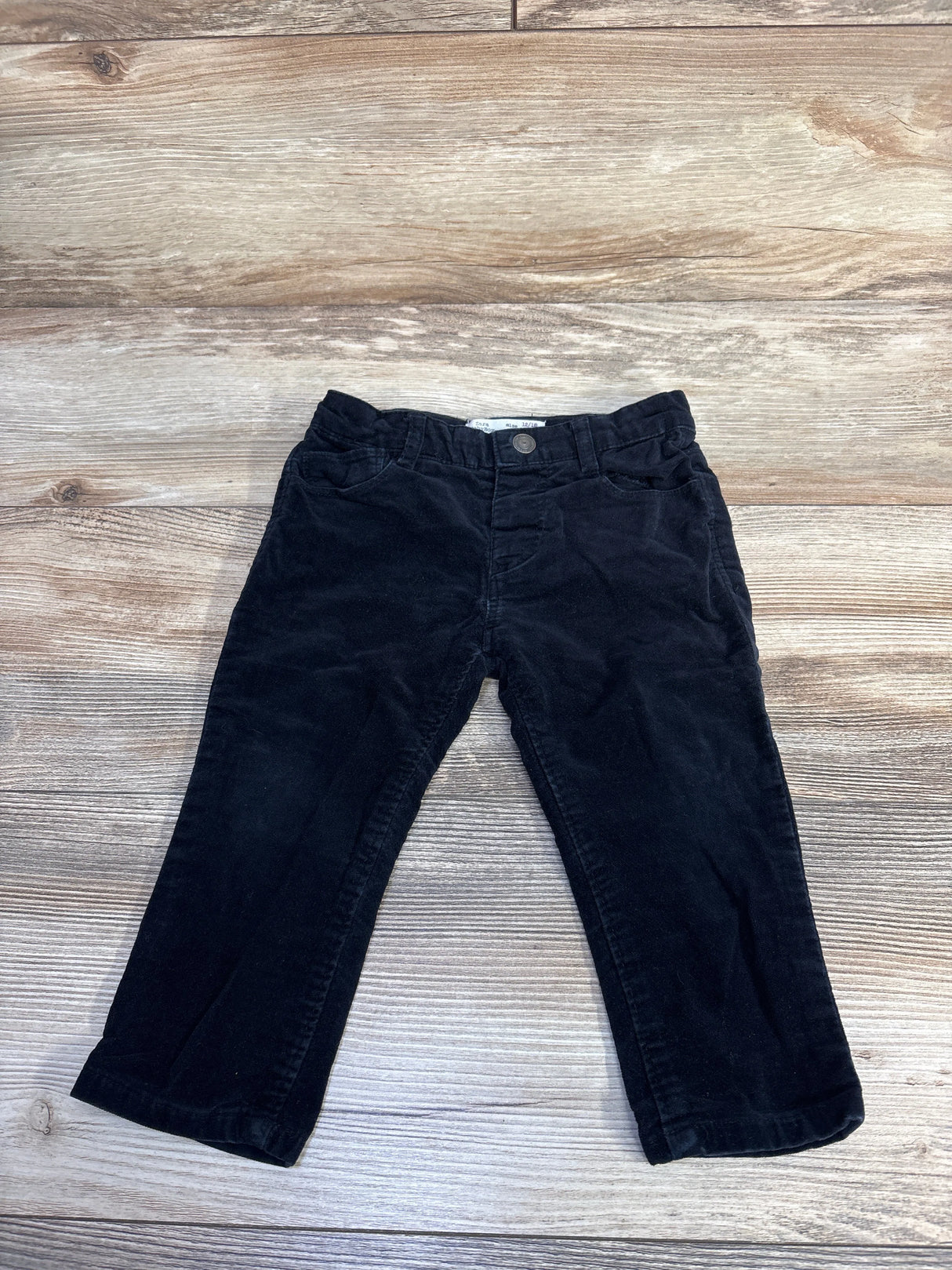 Zara Baby Velour Jeans Black sz 12-18m