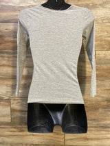 H&M Mama Ruched Shirt Grey sz XS