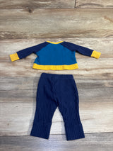 Cat & Jack 2pc Waffle Knit Shirt & Pants Set Navy sz Newborn