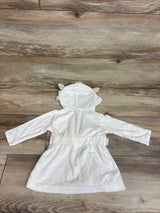 Carter's Hooded Bath Robe Ivory sz 0-9m