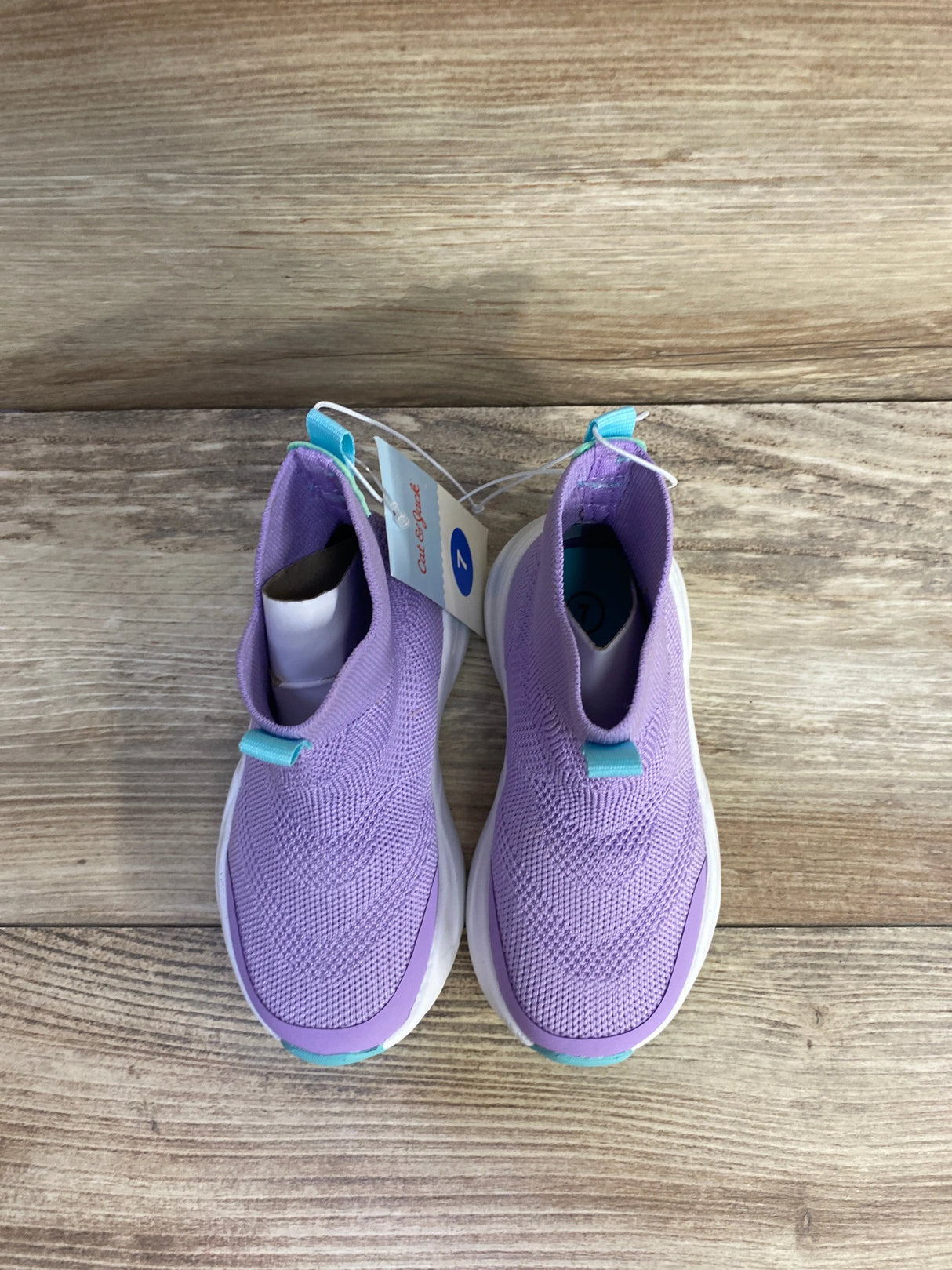 NEW Cat & Jack Slip On Sock Sneakers Purple sz 7c - Me n Mommy To Be