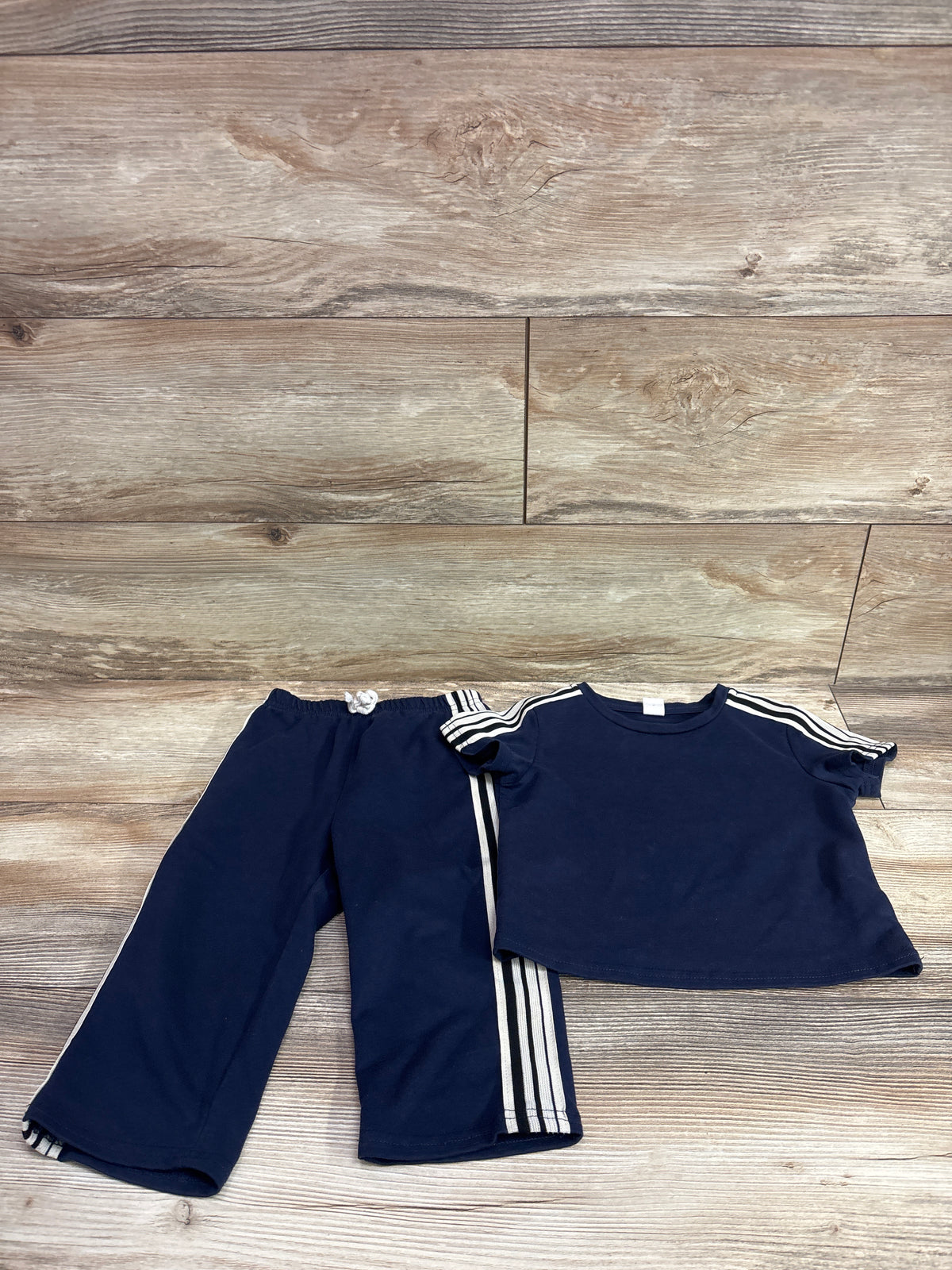 Shein 2pc Shirt & Pants Set Navy sz 18-24m